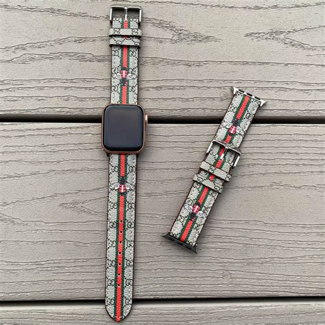 gucci apple watch band floral|Gucci Apple Watch band real.